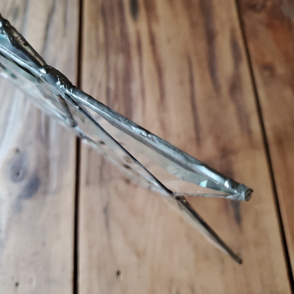 NFS Clear Beveled Stained Glass 6 point Star Suncatcher  10" - Picture 5 of 9